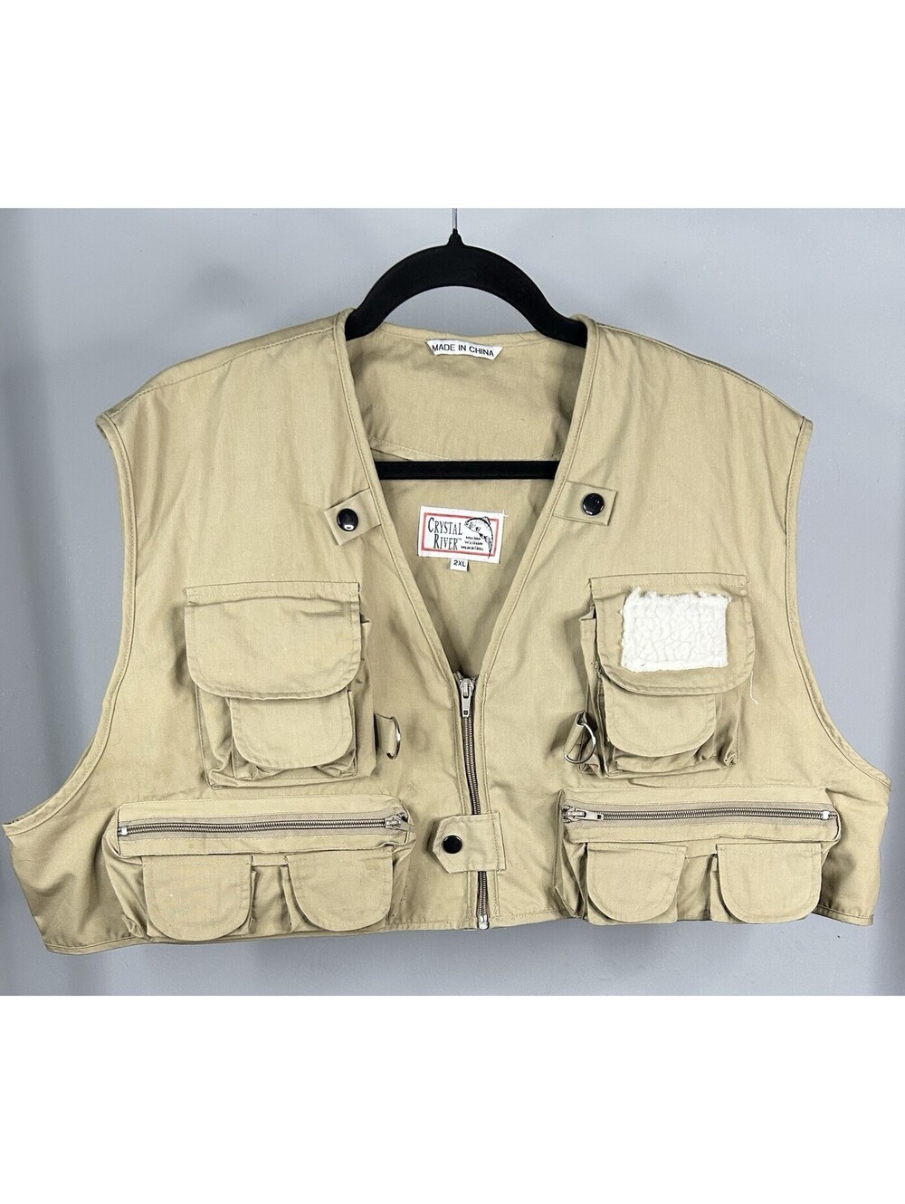 Vintage Crystal River Utility Fly Fishing Vest Men’s Size 2XL